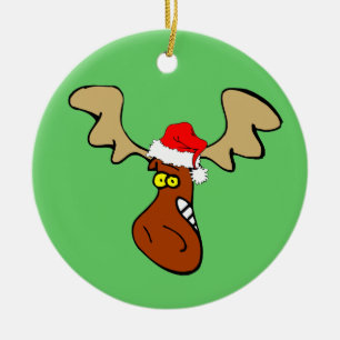 Ornamento De Cerâmica Alces do Natal