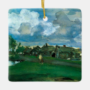 Ornamento De Cerâmica Aldeia Russa Valentin Serov