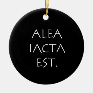 Ornamento De Cerâmica Alea Iacta Est