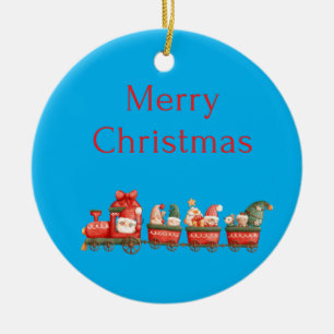 Ornamento De Cerâmica alegria natal santa cláusula 2022