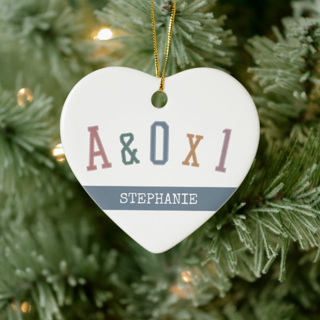 Ornamento De Cerâmica Alertar e orientado para a pessoa A&OX1 enfermeira (Árvore)