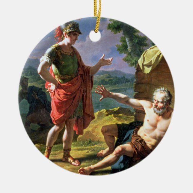 Ornamento De Cerâmica Alexander e Diogenes, 1818 (óleo em canvas) (Frente)