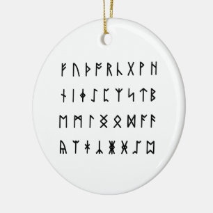 Ornamento De Cerâmica Alfabeto Runic [Futhorc]