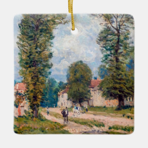 Ornamento De Cerâmica Alfred Sisley - A Estrada de Versalhes