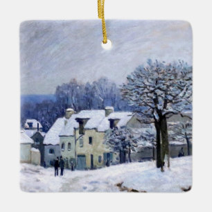 Ornamento De Cerâmica Alfred Sisley - Place Chenil em Marly, Efeito de N