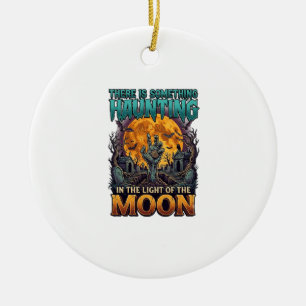 Ornamento De Cerâmica Algo Assombra Lua Halloween Zumbi Mão Túmulo