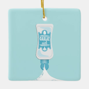 Ornamento De Cerâmica Alho Aioli