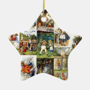 Ornamento De Cerâmica Alice no país das maravilhas