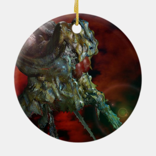 Ornamento De Cerâmica aliens, eles estão aqui (Traseira)