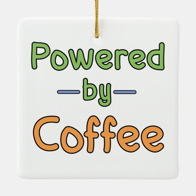 Ornamento De Cerâmica Alimentado por café (Verso)