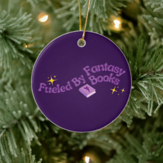 Ornamento De Cerâmica Alimentado Por Livros de Fantasia