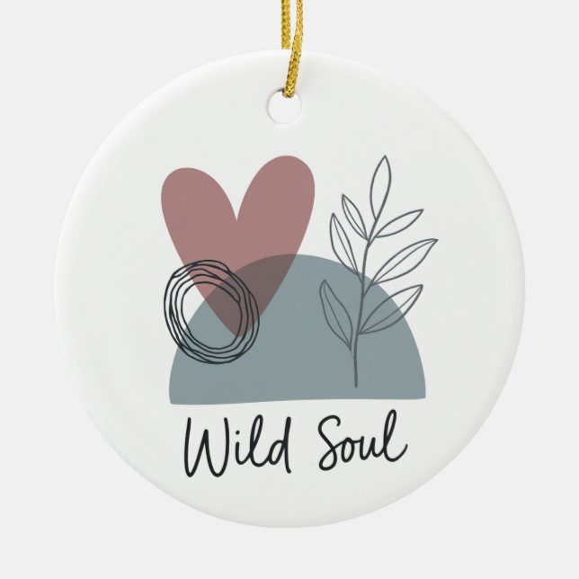Ornamento De Cerâmica Alma Selvagem (Frente)