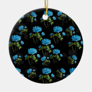 Ornamento De Cerâmica Almofada de buquês de flor aquática pequena c