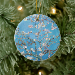 Ornamento De Cerâmica Almond Blossoms Blue Vincent van Gogh Art Painting