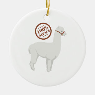 Ornamento De Cerâmica Alpaca 100%