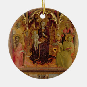 Ornamento De Cerâmica Altarpiece de Madonna da neve, c.1430-32 (