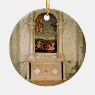 Ornamento De Cerâmica Altarpiece do St. Christina