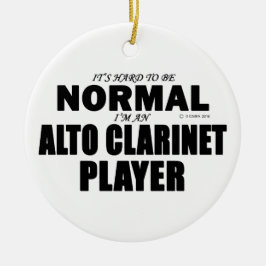 Ornamento De Cerâmica Alto Clarinet Normal