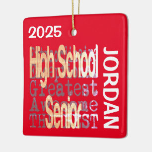 Ornamento De Cerâmica Aluno do Ensino Médio Extraordinário PERSONALIZADO