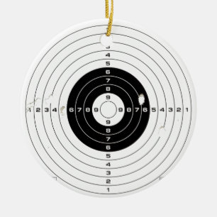 Ornamento De Cerâmica Alvo