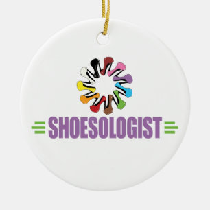 Ornamento De Cerâmica Amante engraçado dos calçados