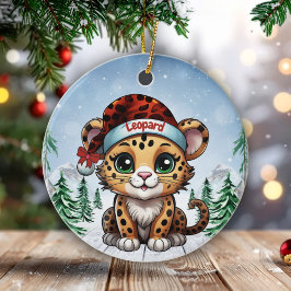 Ornamento De Cerâmica Amantes de Felinos Selvagens Kitten da Vida Selvag