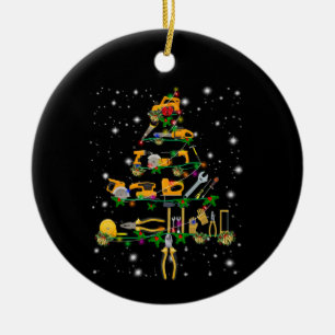 Ornamento De Cerâmica Amantes Mecânicas Árvore de Natal Mecânica