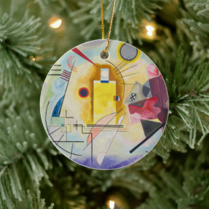 Ornamento De Cerâmica Amarelo, Vermelho, Azul por Wassily Kandinsky