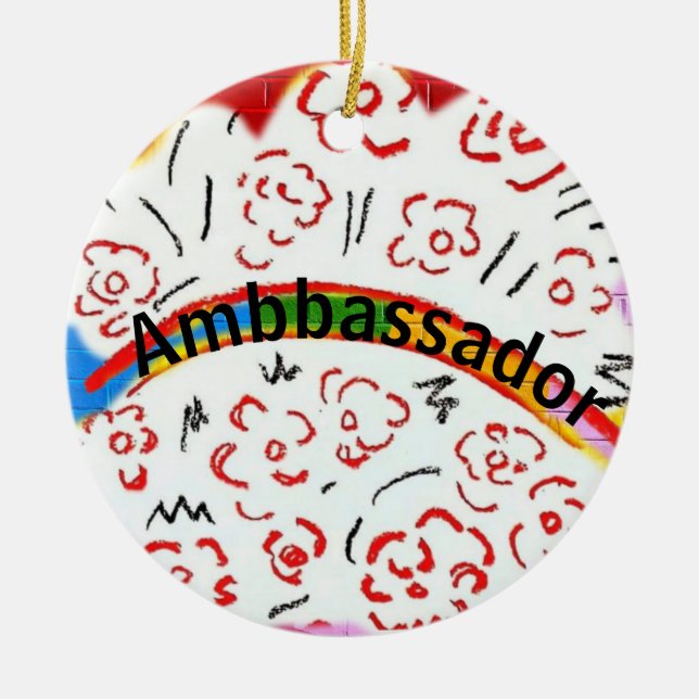 Ornamento De Cerâmica Ambassador (Frente)