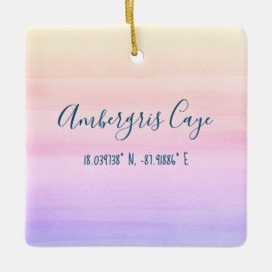 Ornamento De Cerâmica Ambergris Caye Ornament