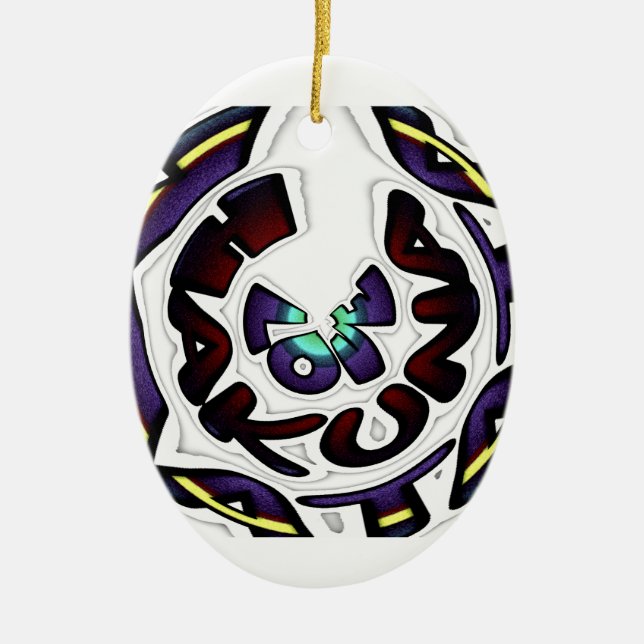 Ornamento De Cerâmica Ame Hakuna Matata adoráveis presentes (Frente)