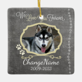 Ornamento De Cerâmica Ame-o perseguem para sempre a lembrança memorável