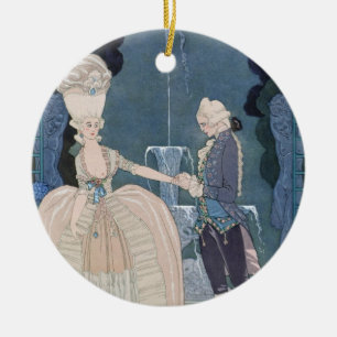 Ornamento De Cerâmica Ame sob a fonte, ilustração para 'os Fetes G