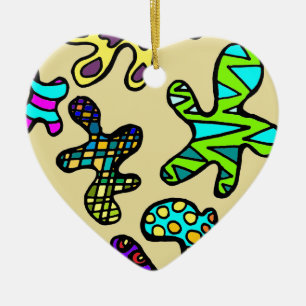 Ornamento De Cerâmica Amebas!