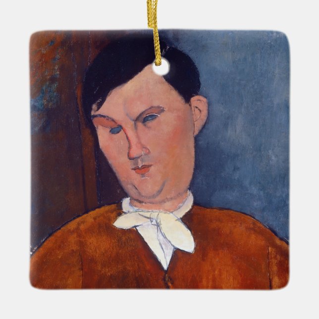 Ornamento De Cerâmica Amedeo Modigliani - Monsieur Deleu (Frente)