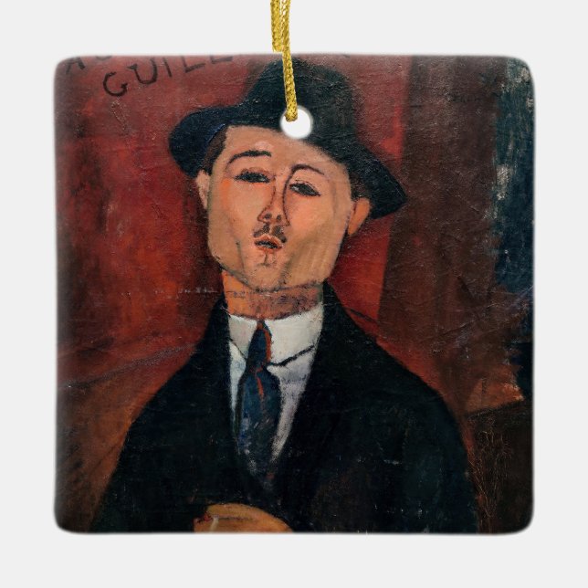 Ornamento De Cerâmica Amedeo Modigliani - Paul Guillaume, Novo Pilota (Frente)