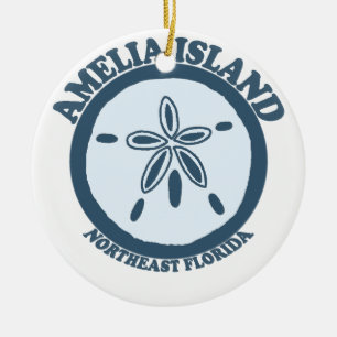 Ornamento De Cerâmica Amelia Island - dólar de areia