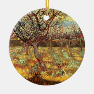 Ornamento De Cerâmica Amerceiras em Flor por Vincent van Gogh