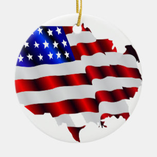 Ornamento De Cerâmica América legal, EUA/EUA, bandeira SAD, jogos Sochi