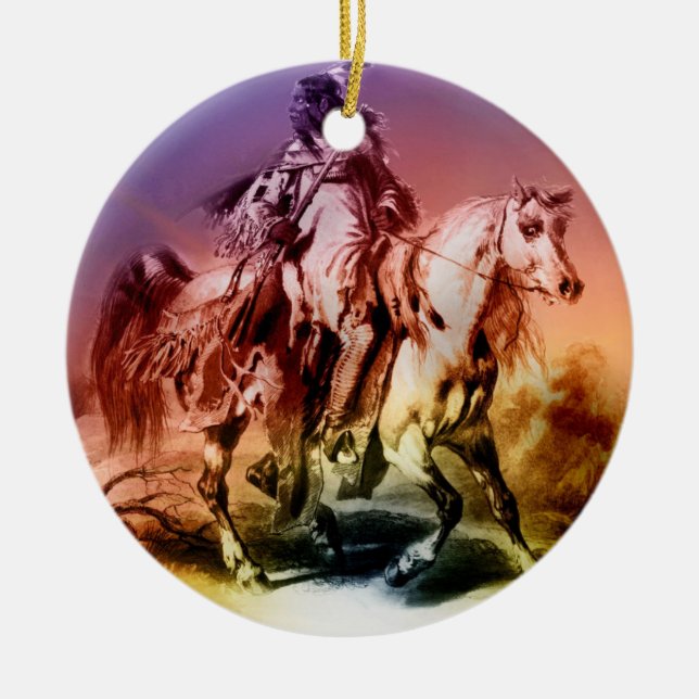 Ornamento De Cerâmica Americano nativo (Frente)