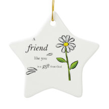 Amigo presente de Deus, margarida em verde, religi