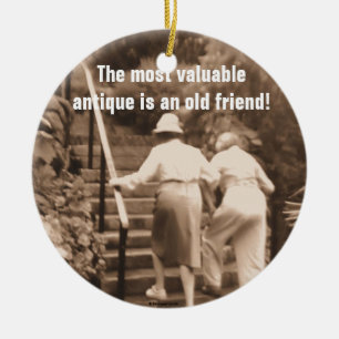 Ornamento De Cerâmica Amigos até o fim