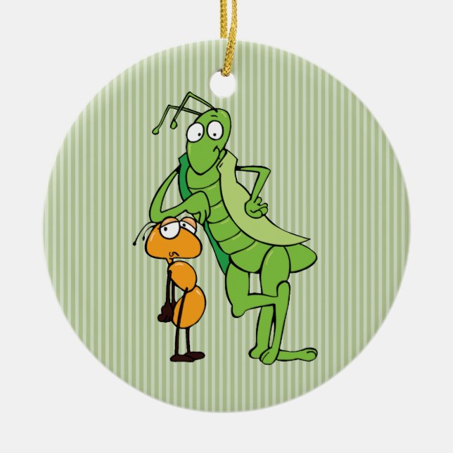 Ornamento De Cerâmica Amigos do inseto (Frente)