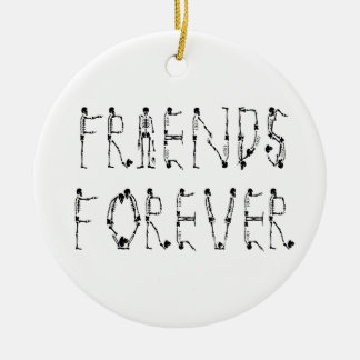 Ornamento De Cerâmica Amigos para sempre