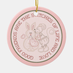 Ornamento De Cerâmica Amigos são os Títulos da Ordem da Vida