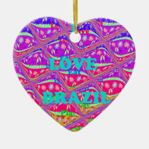 Ornamento De Cerâmica Amo o Brasil.png