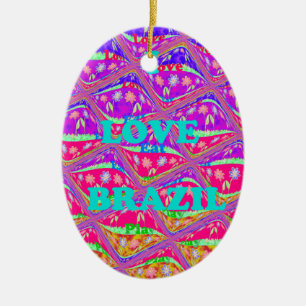 Ornamento De Cerâmica Amo o Brasil.png