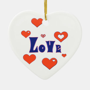 Ornamento De Cerâmica Amor