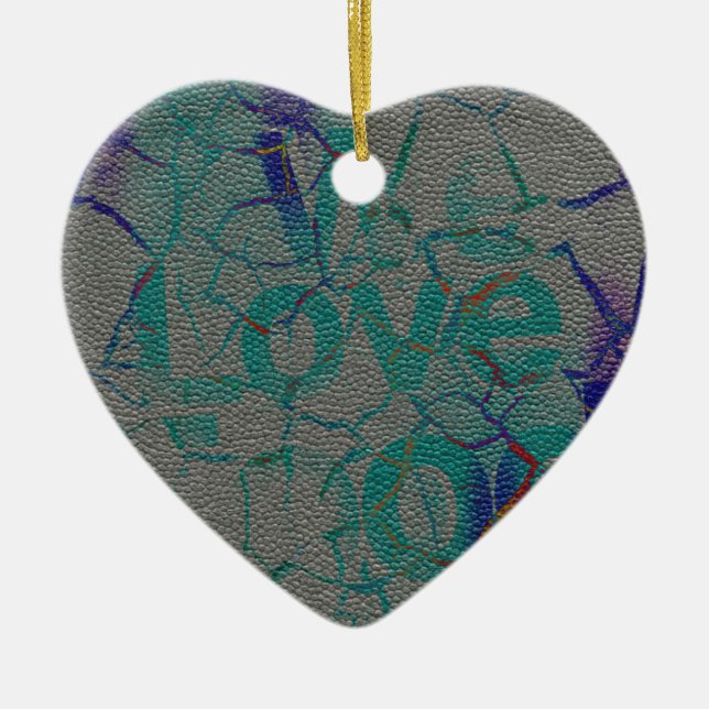 Ornamento De Cerâmica Amor (Frente)