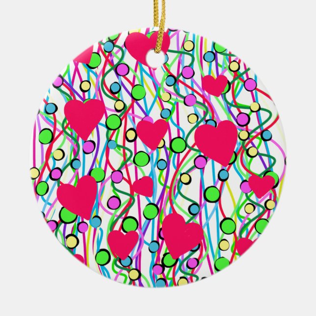 Ornamento De Cerâmica Amor (Frente)